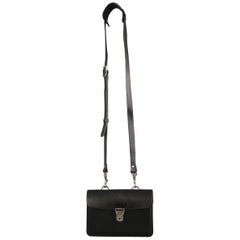 COMME des GARCONS Black Leather Mini Satchel Cross Body Handbag