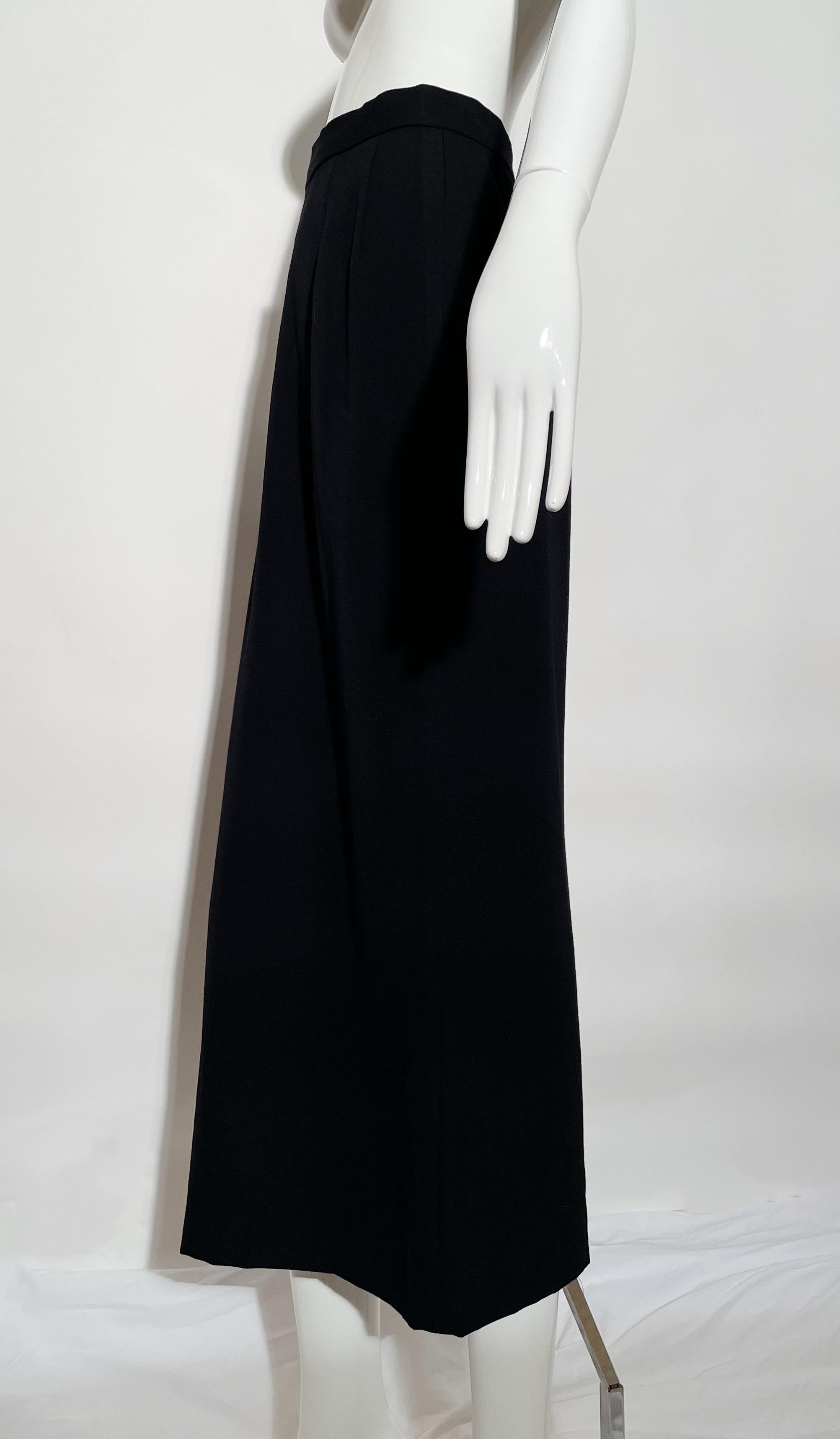 Comme Des Garcons Black Maxi Skirt  In Excellent Condition For Sale In Los Angeles, CA