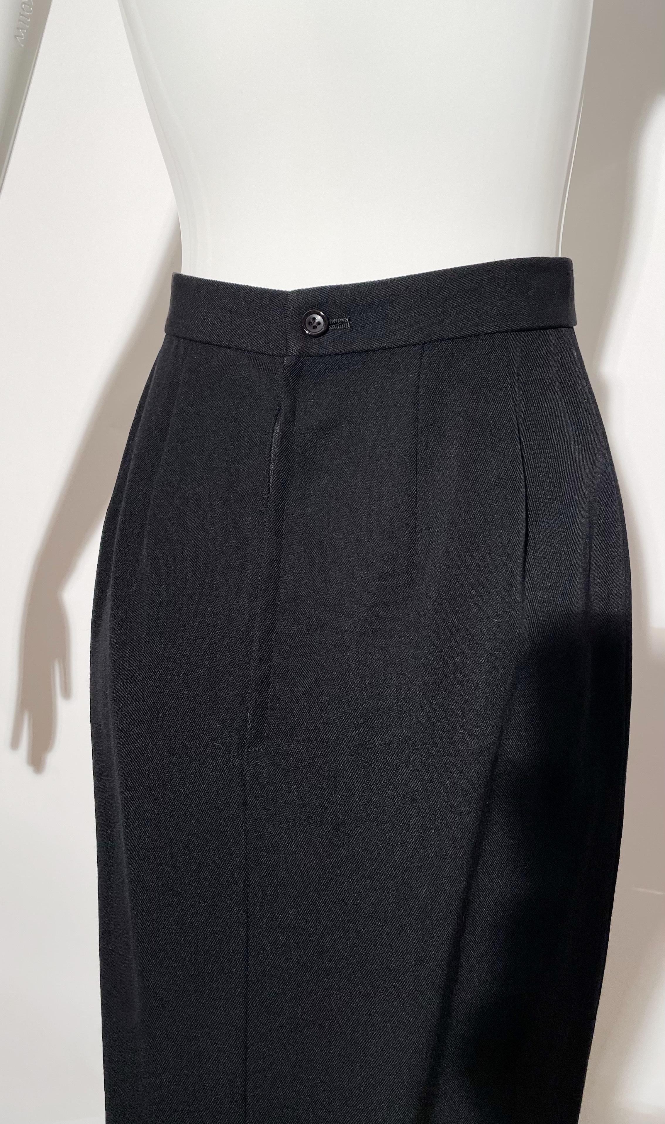 Women's Comme Des Garcons Black Maxi Skirt  For Sale