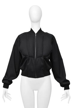 Comme Des Garcons Black Padded Pinstripe Jacket 2010