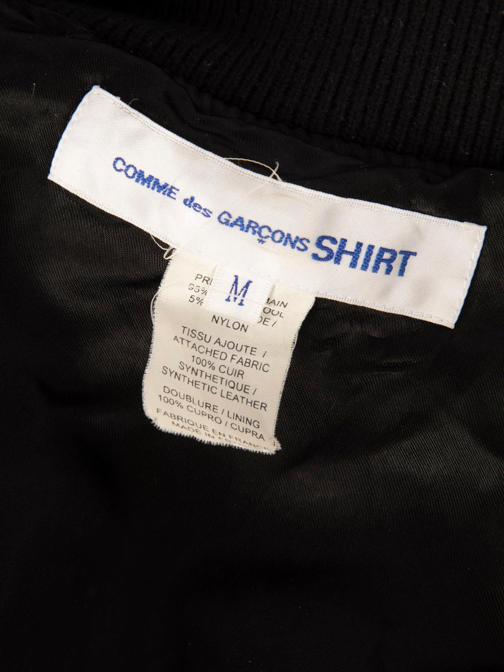 Giacca bomber con pannelli neri e rossi di Comme Des Garcons taglia M. In condizioni ottime in vendita a London, GB