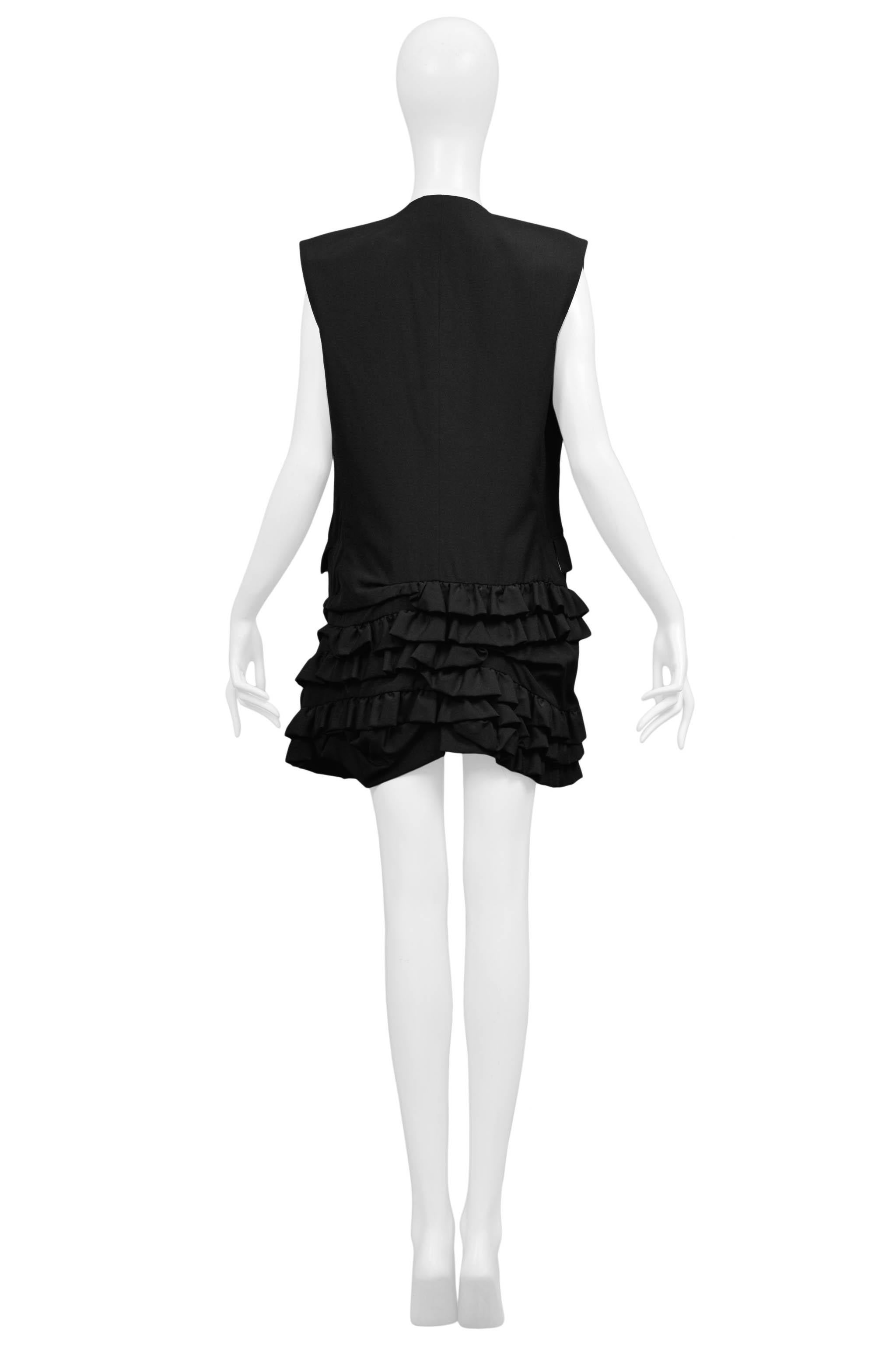 vest with ruffles