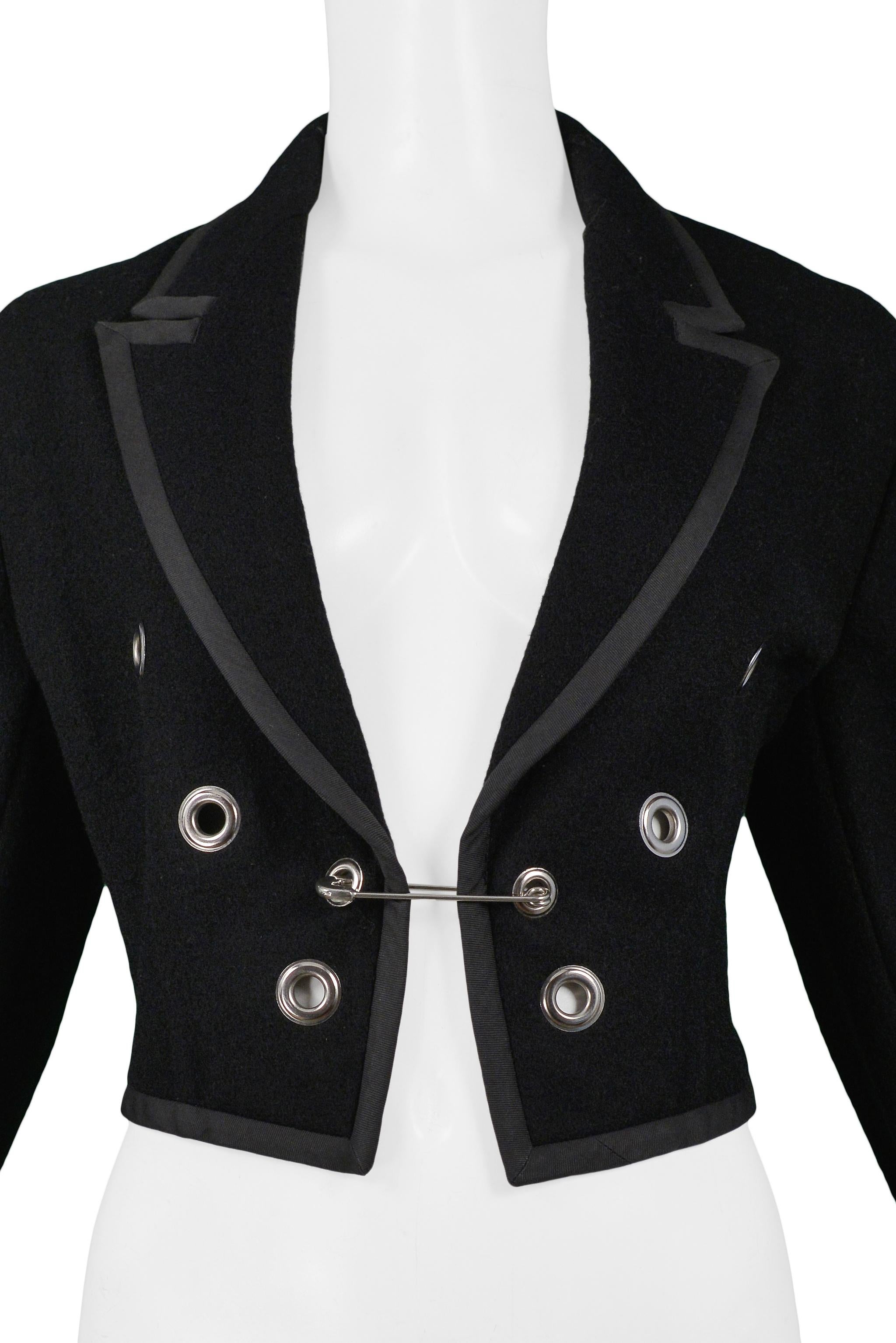 black cdg jacket