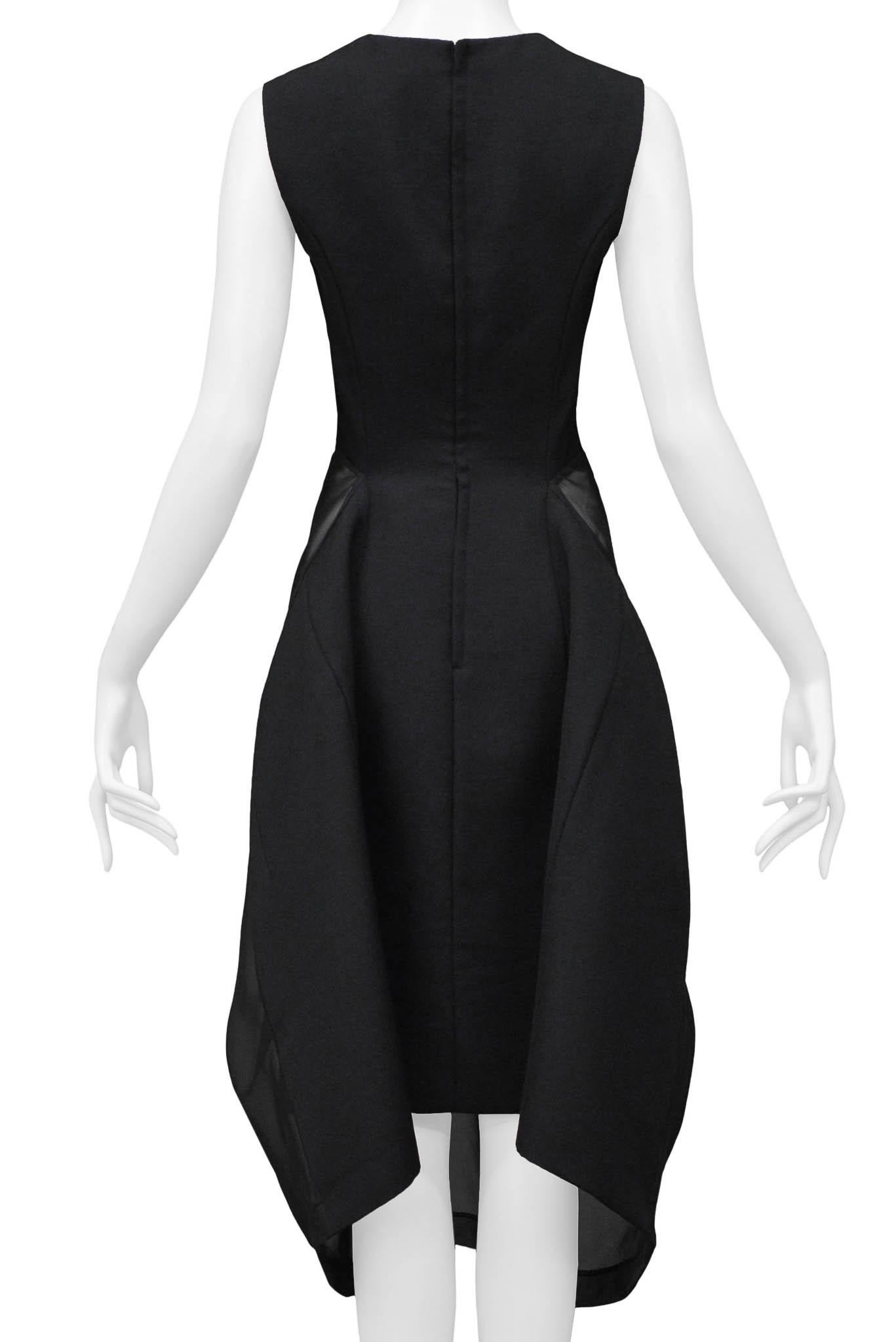 Comme Des Garcons Black Sheer Front Concept Dress 1997 For Sale 4