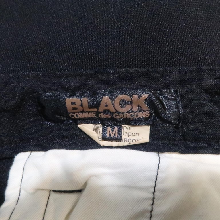 COMME des GARCONS BLACK Size M Black Nylon Blend Cropped Drop-Crotch ...