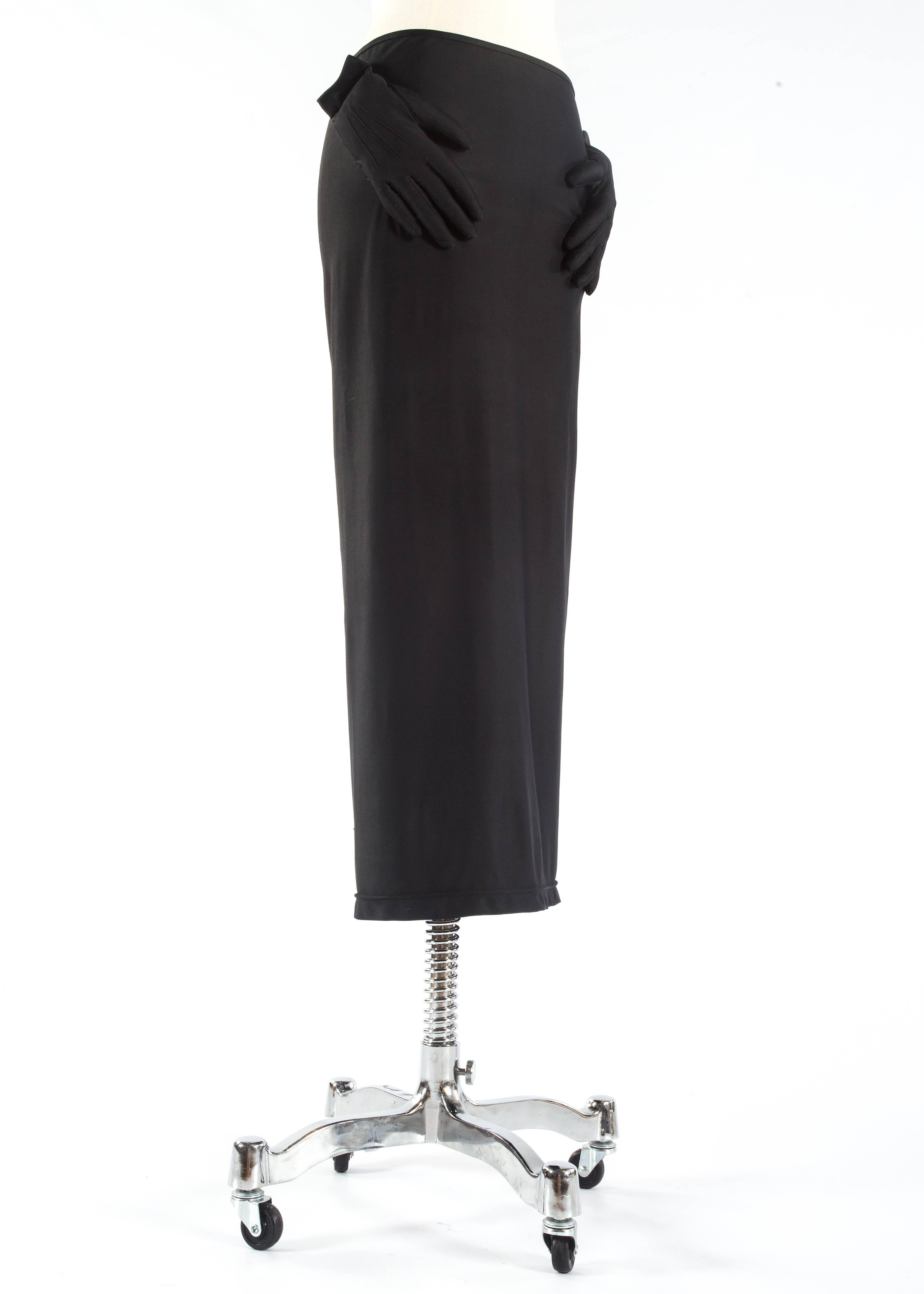 black spandex skirt
