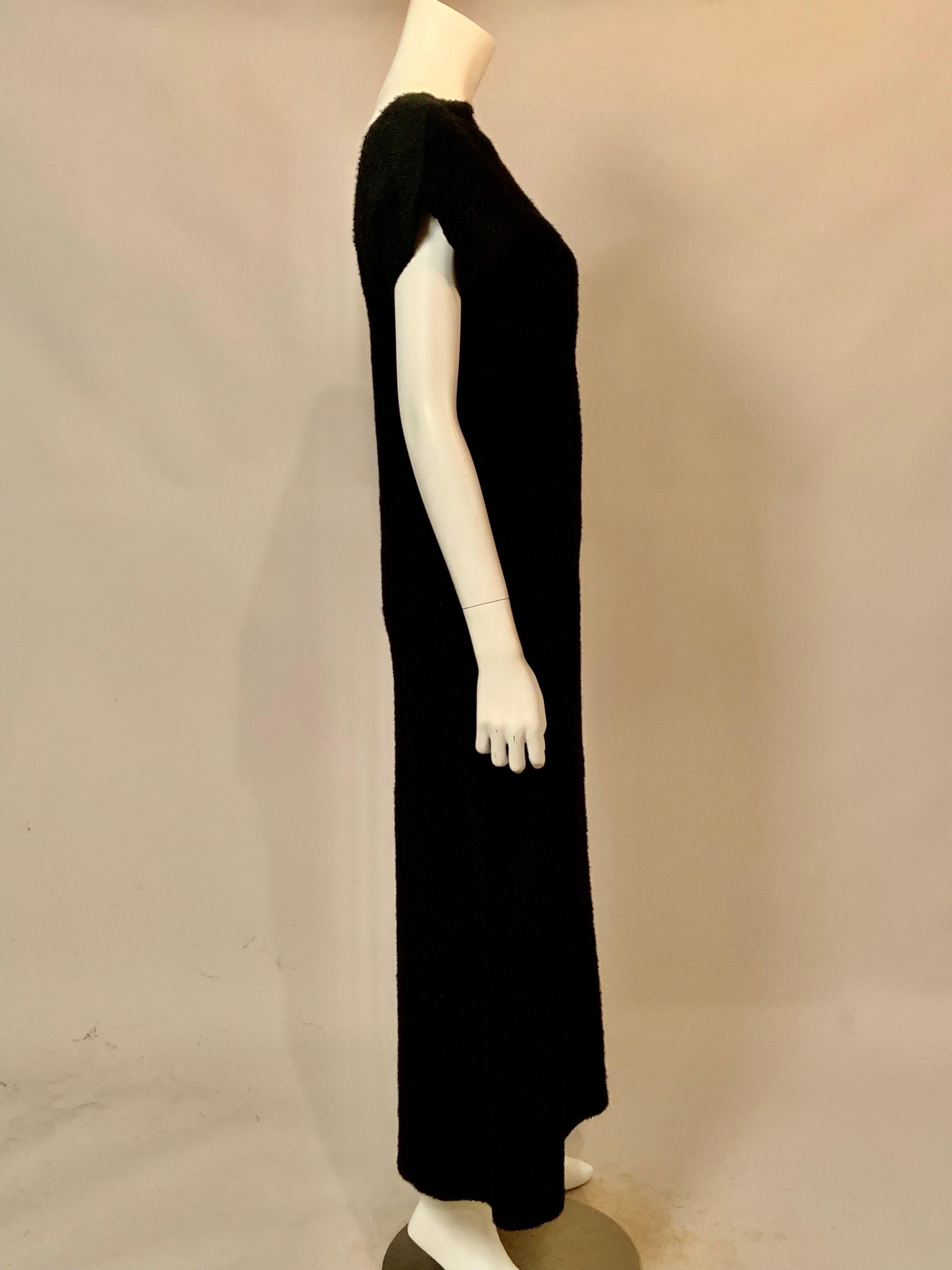 Women's Comme des Garcons Black Textured Fabric Winter Evening or Maxi Dress