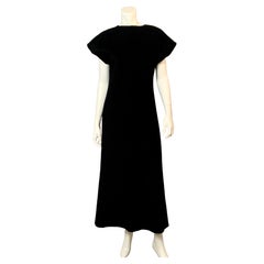 Comme des Garcons Black Textured Fabric Winter Evening or Maxi Dress
