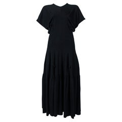 Vintage Comme Des Garcons black wool dress, fw 1989
