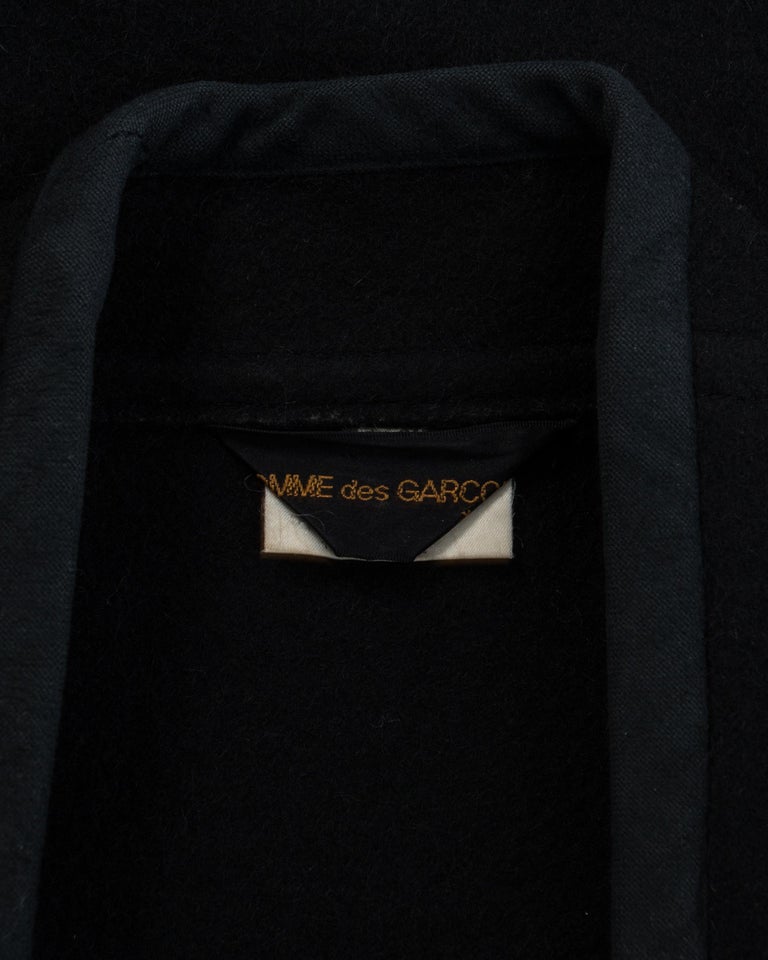 Comme des Garcons black wool felt coat, fw 1983 at 1stDibs | black wool ...