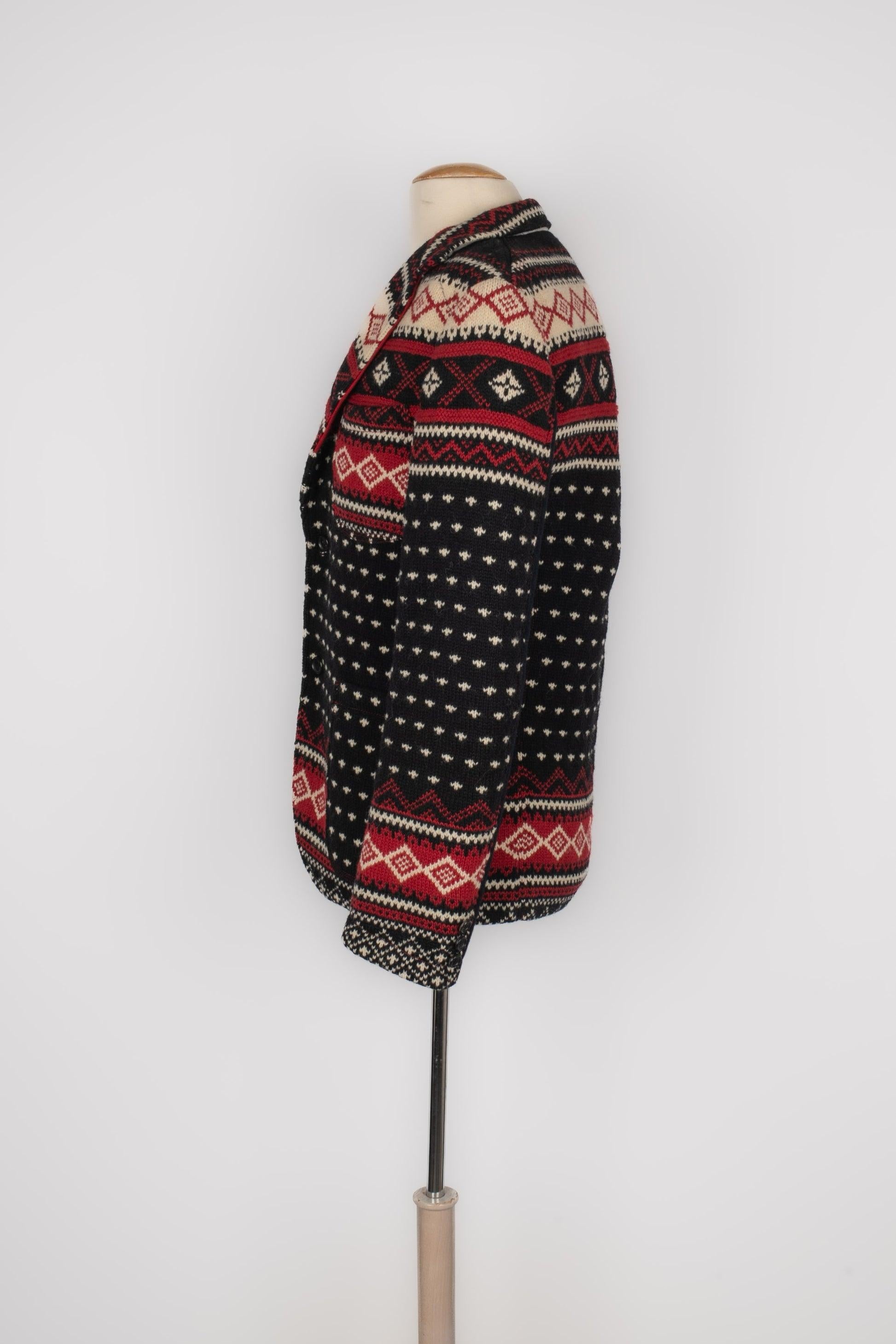 Comme Des Garçons Blended Wool And Cotton Jacket In Excellent Condition For Sale In SAINT-OUEN-SUR-SEINE, FR