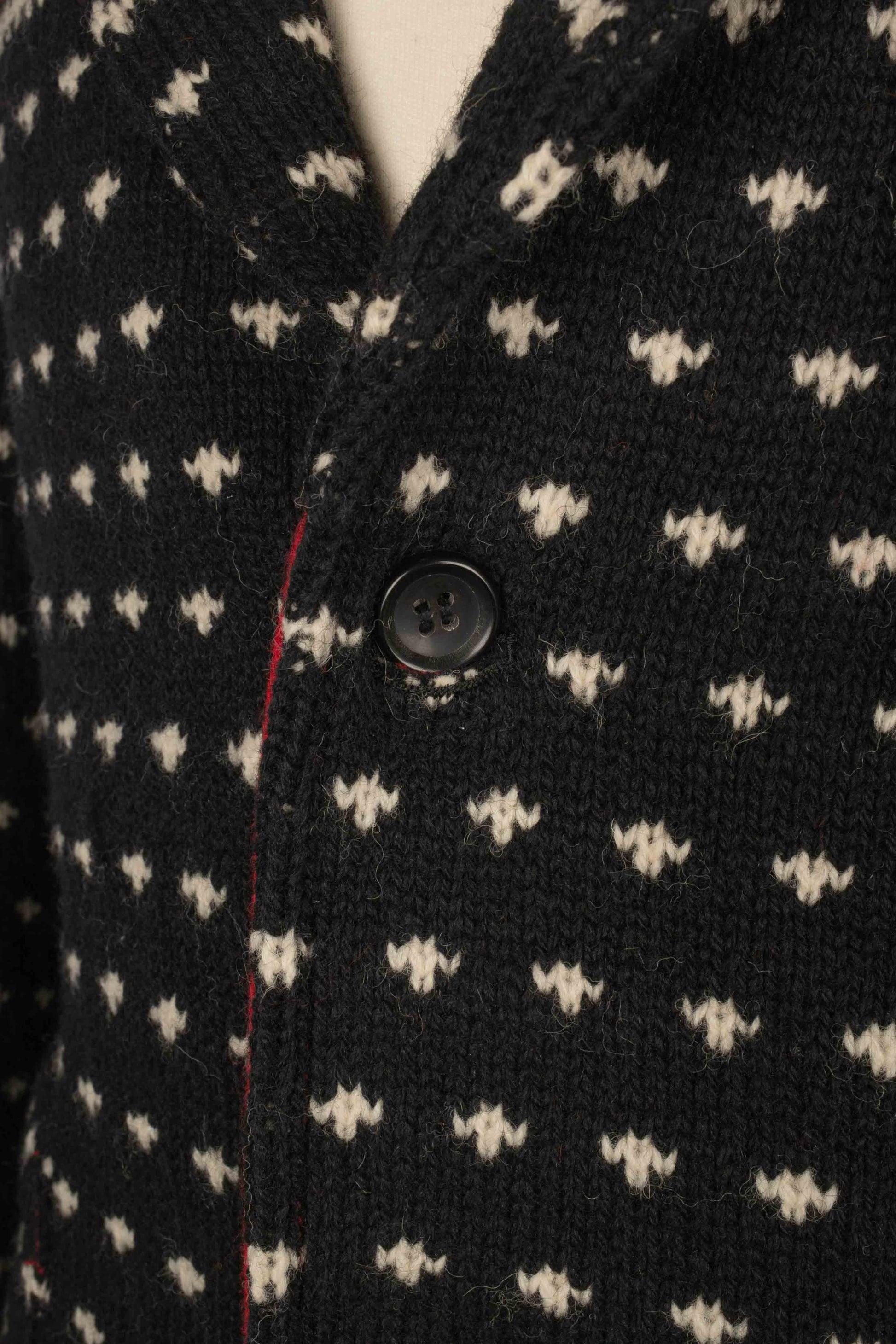 Comme Des Garçons Blended Wool And Cotton Jacket For Sale 1