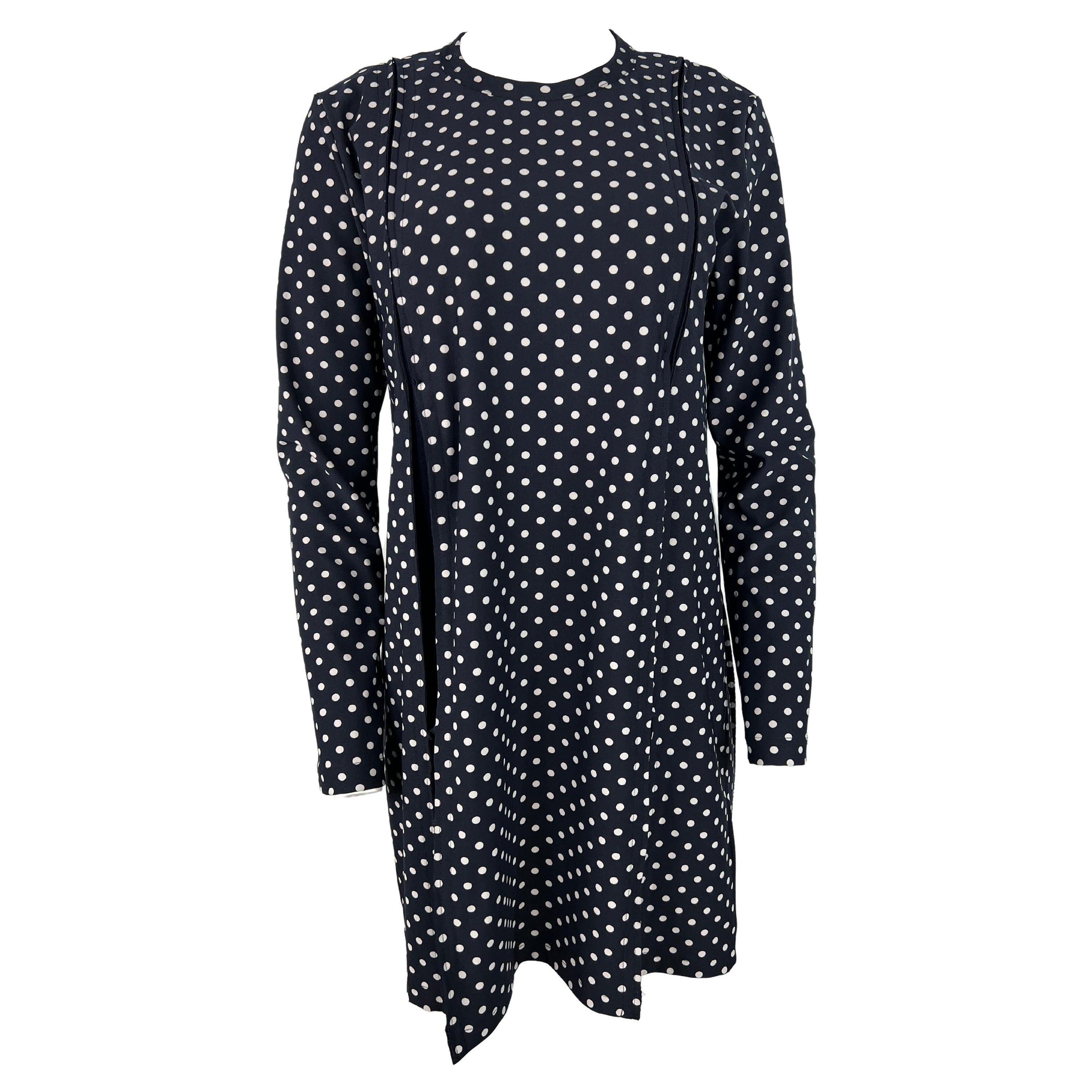 Mini abito blu e bianco di Comme des Garçons, taglia L in vendita