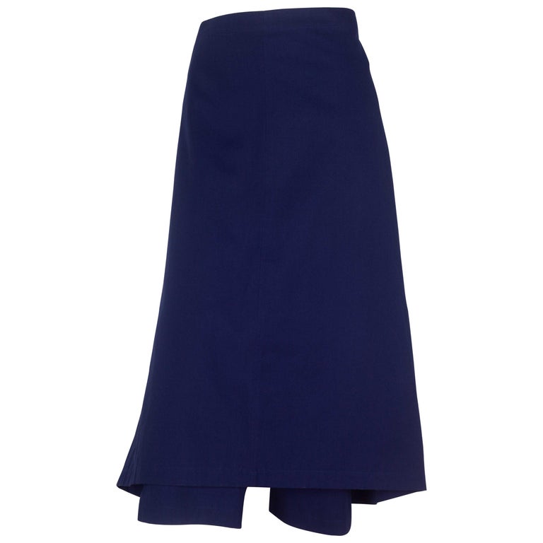 Comme des Garçons Blue Apron Skirt Pants, 1998 For Sale at 1stdibs