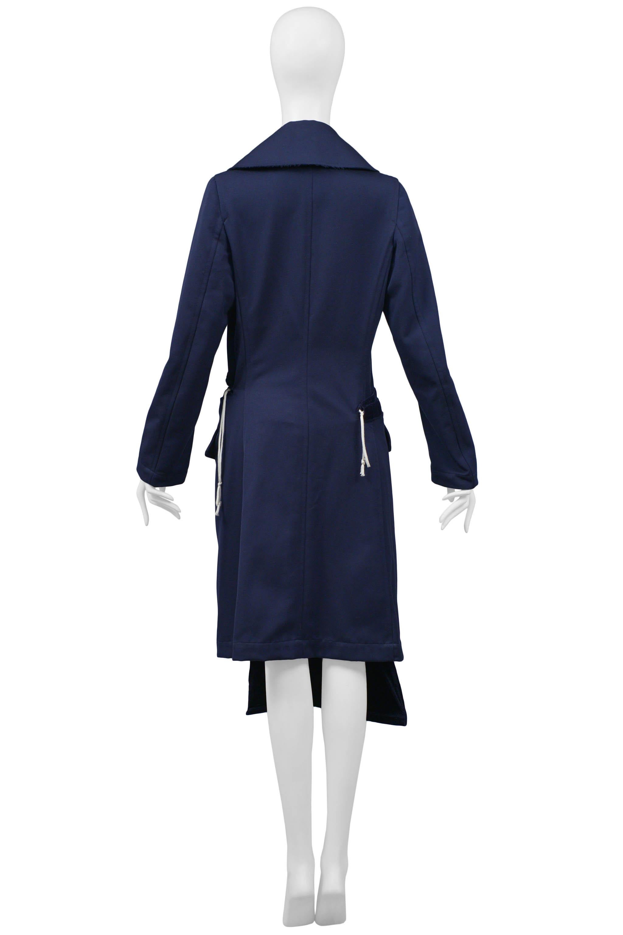 Comme Des Garcons Blauer dekonstruierter Mantel 2008 Damen im Angebot