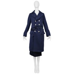 Comme Des Garcons Blue Deconstructed Coat 2008