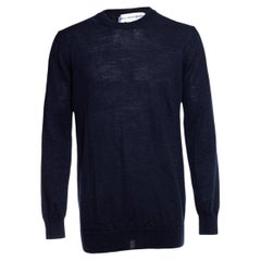Comme Des Garçons, Blue wool sweater.