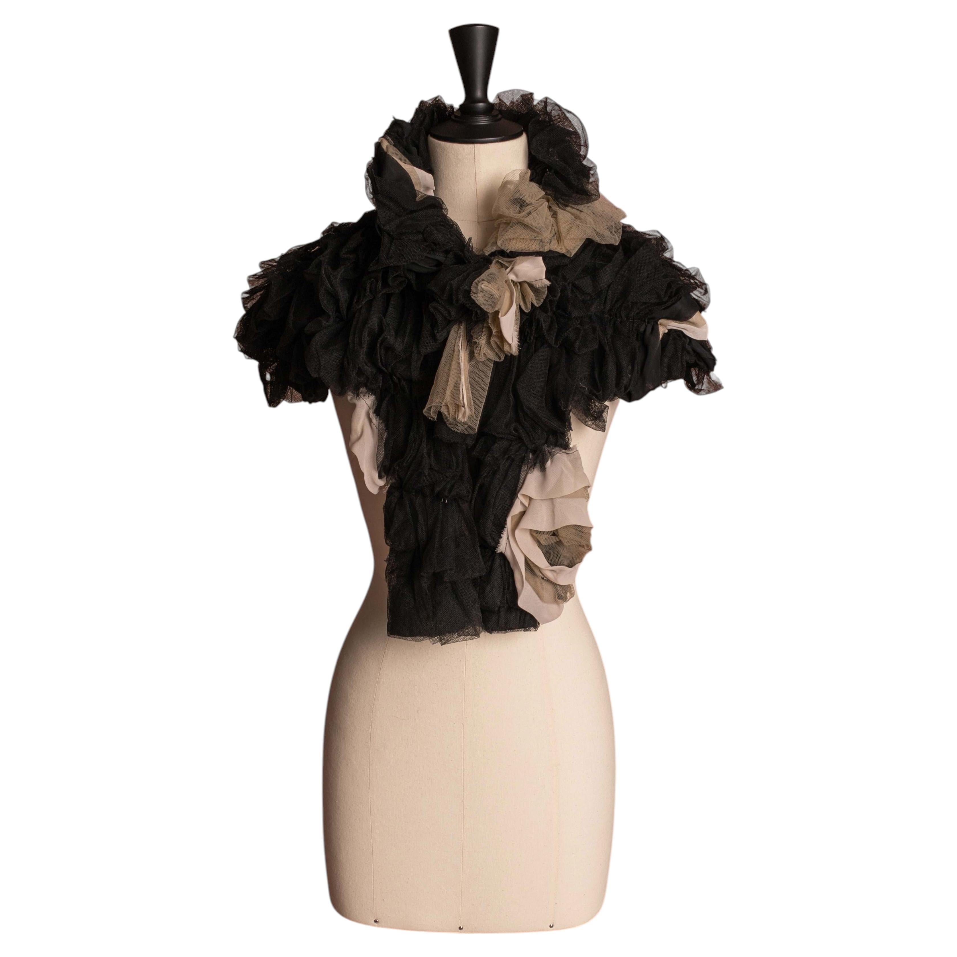 Pre-owned Comme Des Garçons Bolero Bathrobe By Rei Kawakubo Circa 2004 In Black