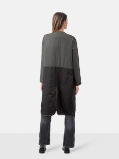 Comme Des Garcons Brown & Grey Panel Coat Size M