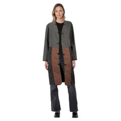 Comme Des Garcons Brown & Grey Panel Coat Size M