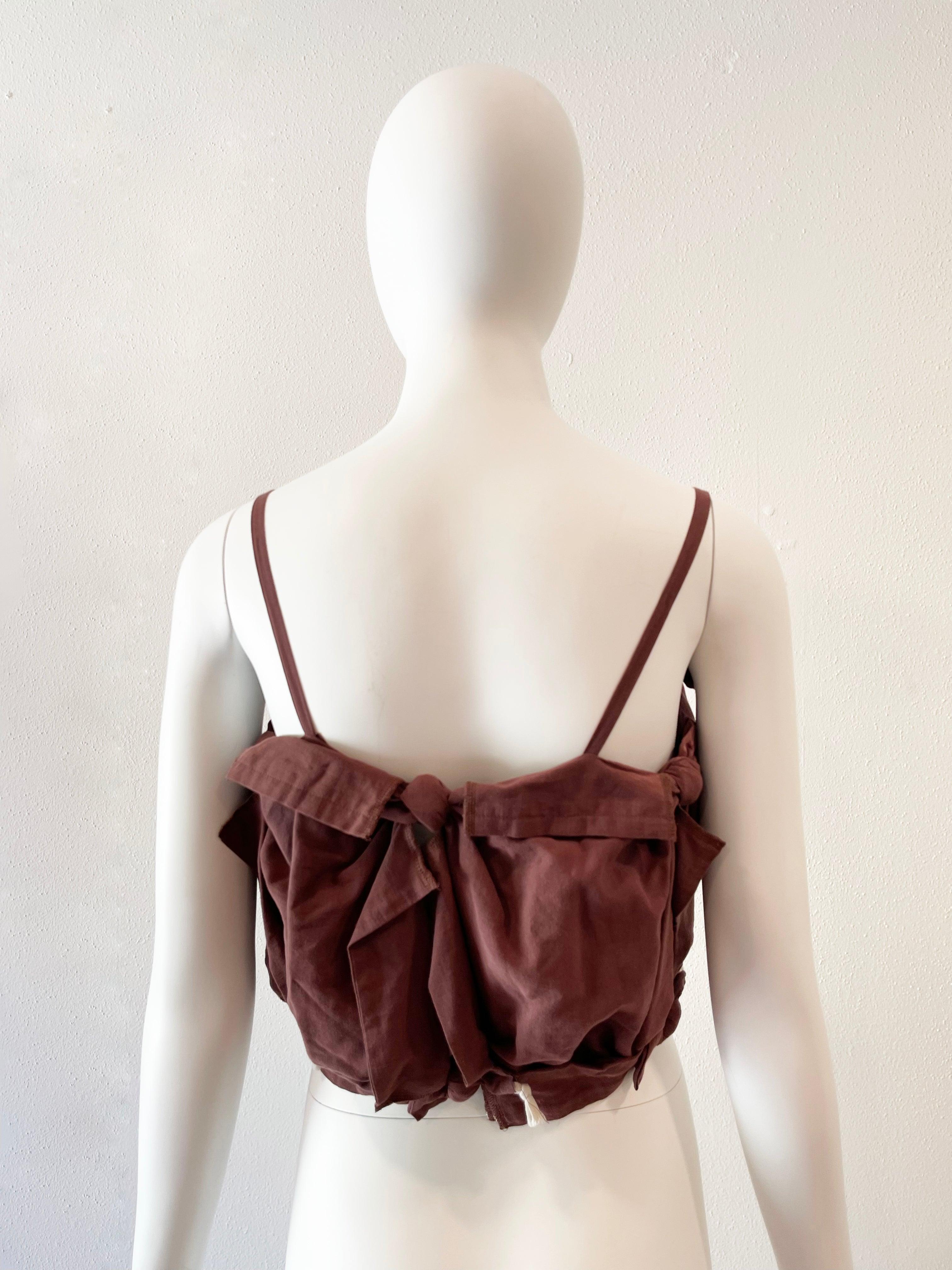 brown knot top