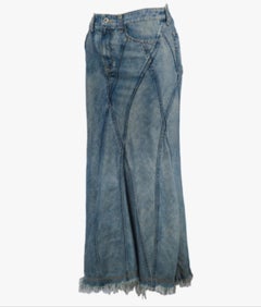 Comme des Garçons by Junya Watanabe Man Pink Paneled Mermaid Denim Skirt -'00s