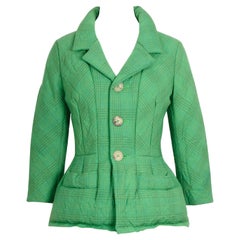 Comme des Garçons by Junya Watanabe vintage FW 2004 green padded basque jacket