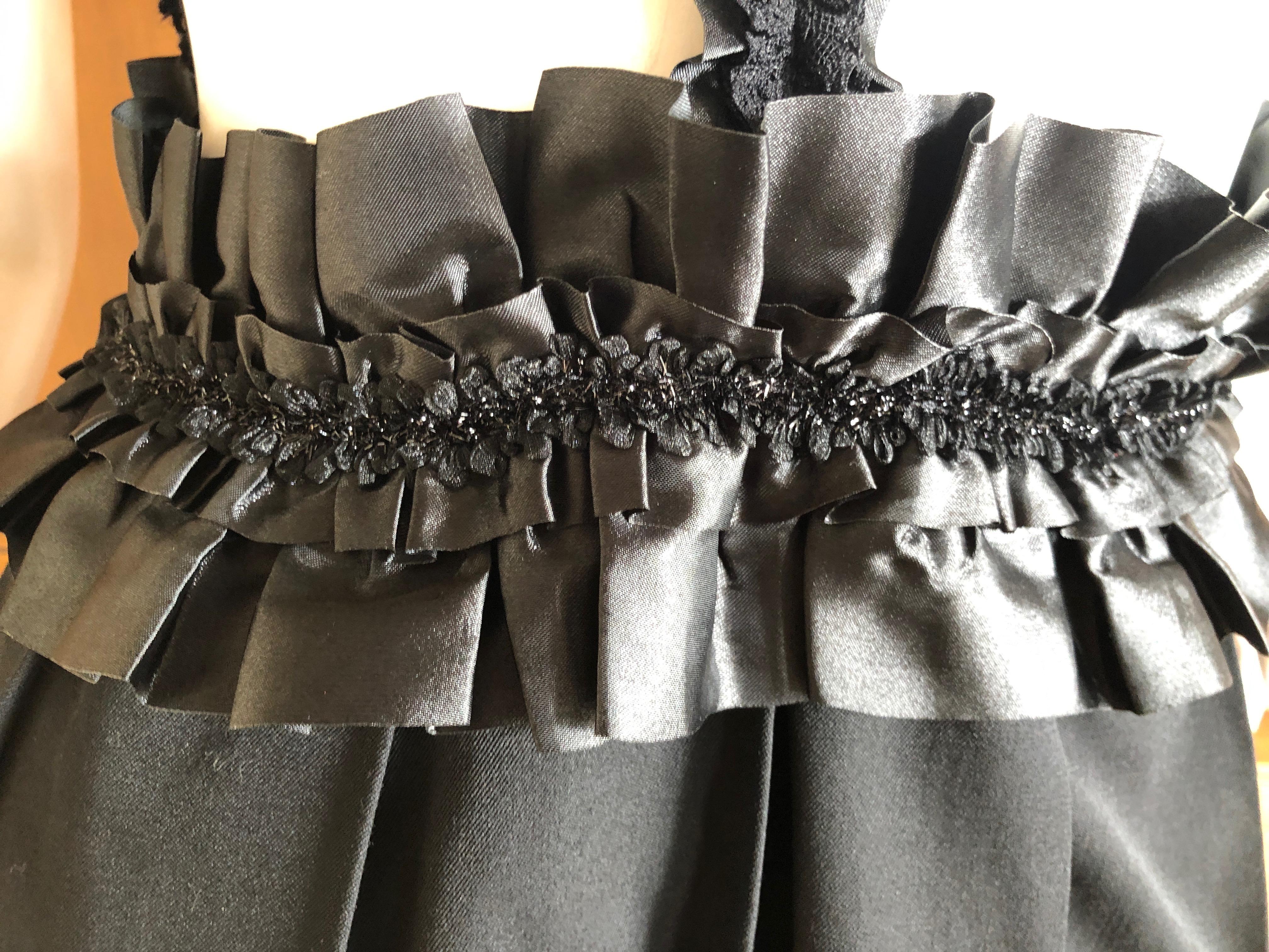 Comme des Garcons by Rei Kawakubo Ruffled Black Bondage Dress Autumn 2008 For Sale 4