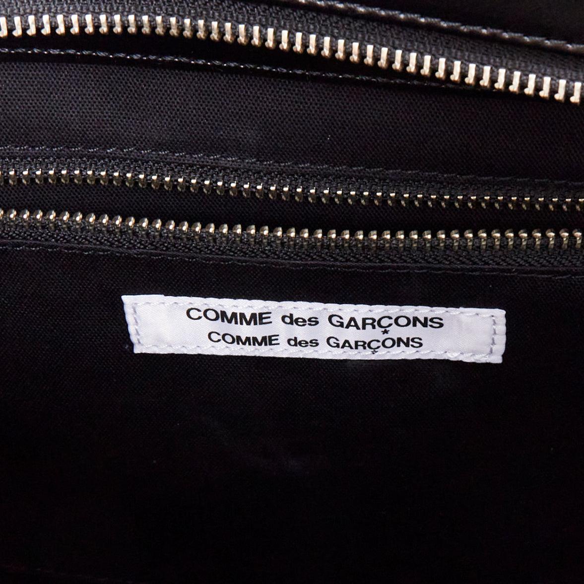 COMME DES GARCONS CDG schwarzer Seesack aus geschliffenem Kunstleder im Angebot 5