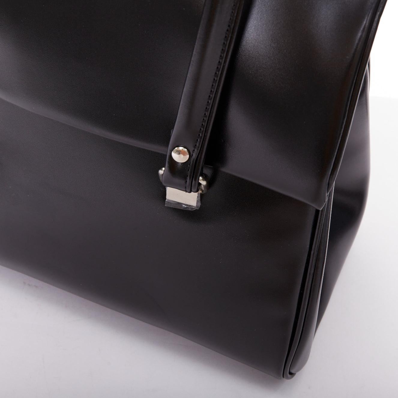 COMME DES GARCONS CDG schwarzer Seesack aus geschliffenem Kunstleder im Angebot 2