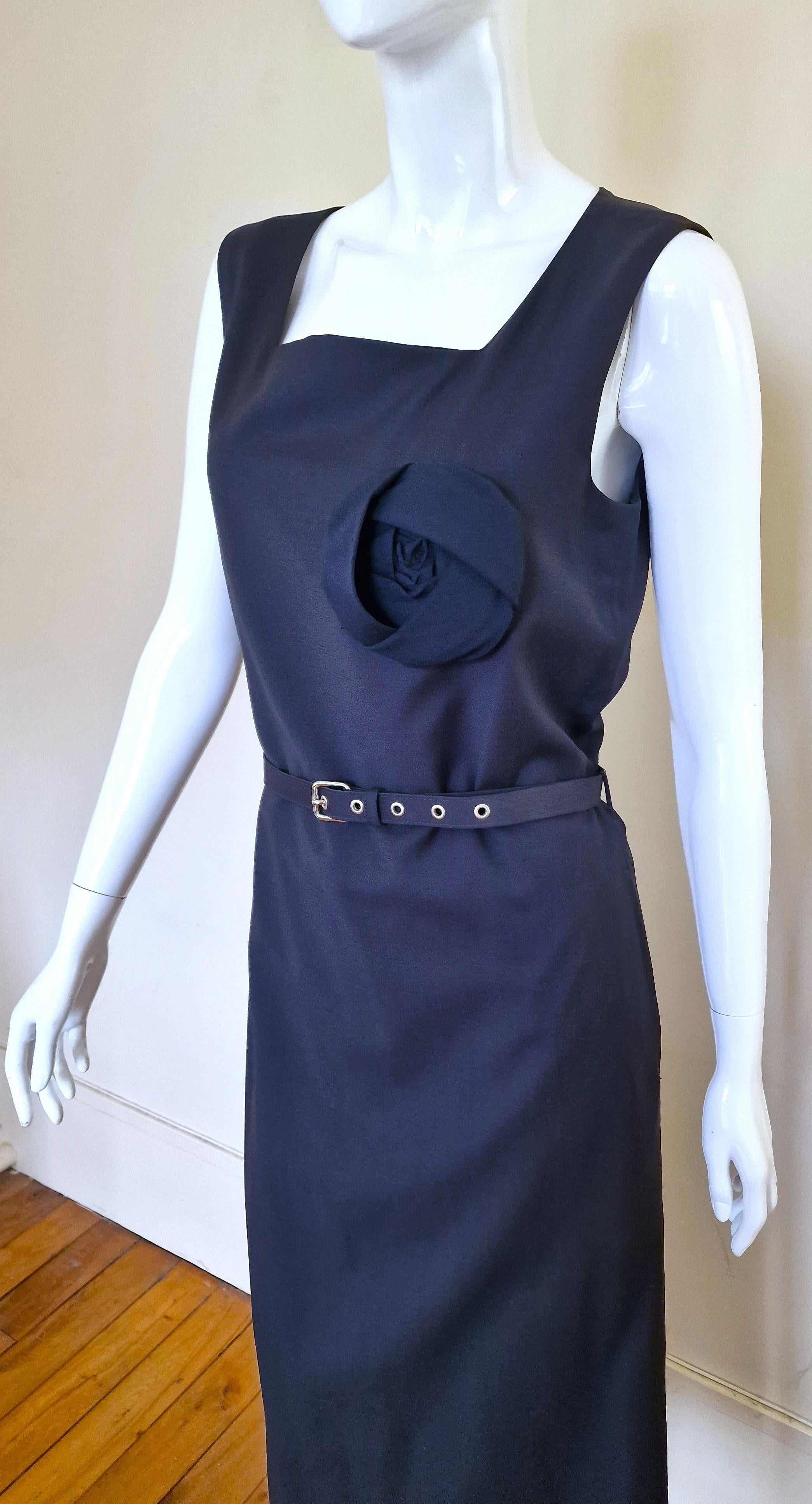 Comme des Garcons CDG Black Rose Oversize Man Women Small Medium Large Dress In Excellent Condition For Sale In PARIS, FR