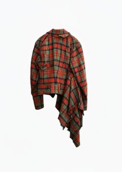 Comme Des Garcons CDG Multicoulored Plaid Tailored Blazer