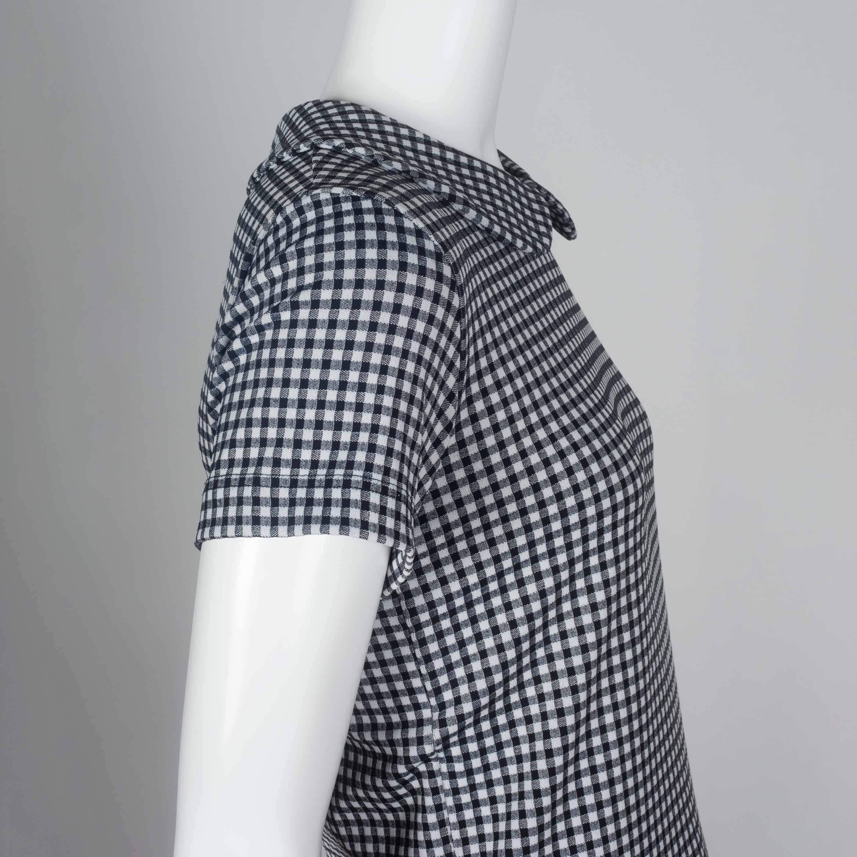  Comme des Garçons Checkered T-Shirt with Collar, 1996 4