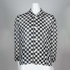Comme des Garçons Chiffon Checkered Blouse, 1996