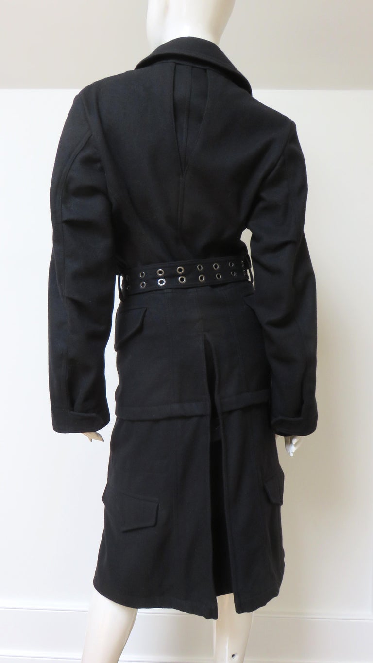 Comme des Garcons Coat with Belt AD 2006 For Sale at 1stDibs