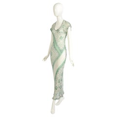 Comme des Garcons fall 1993 Synergy collection flower print bias cut slip dress