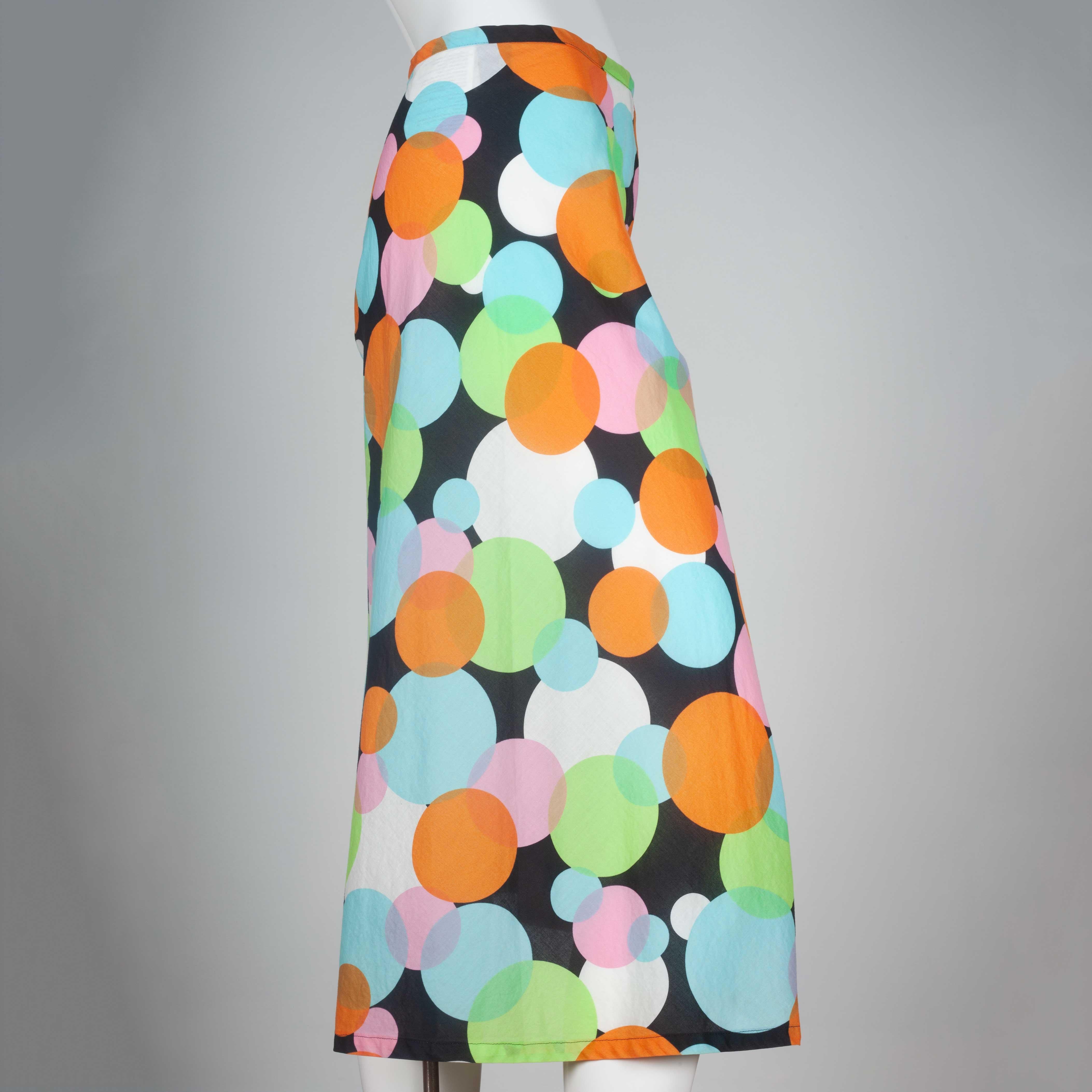 Beige Comme des Garçons Colorful Circle Skirt, 2003