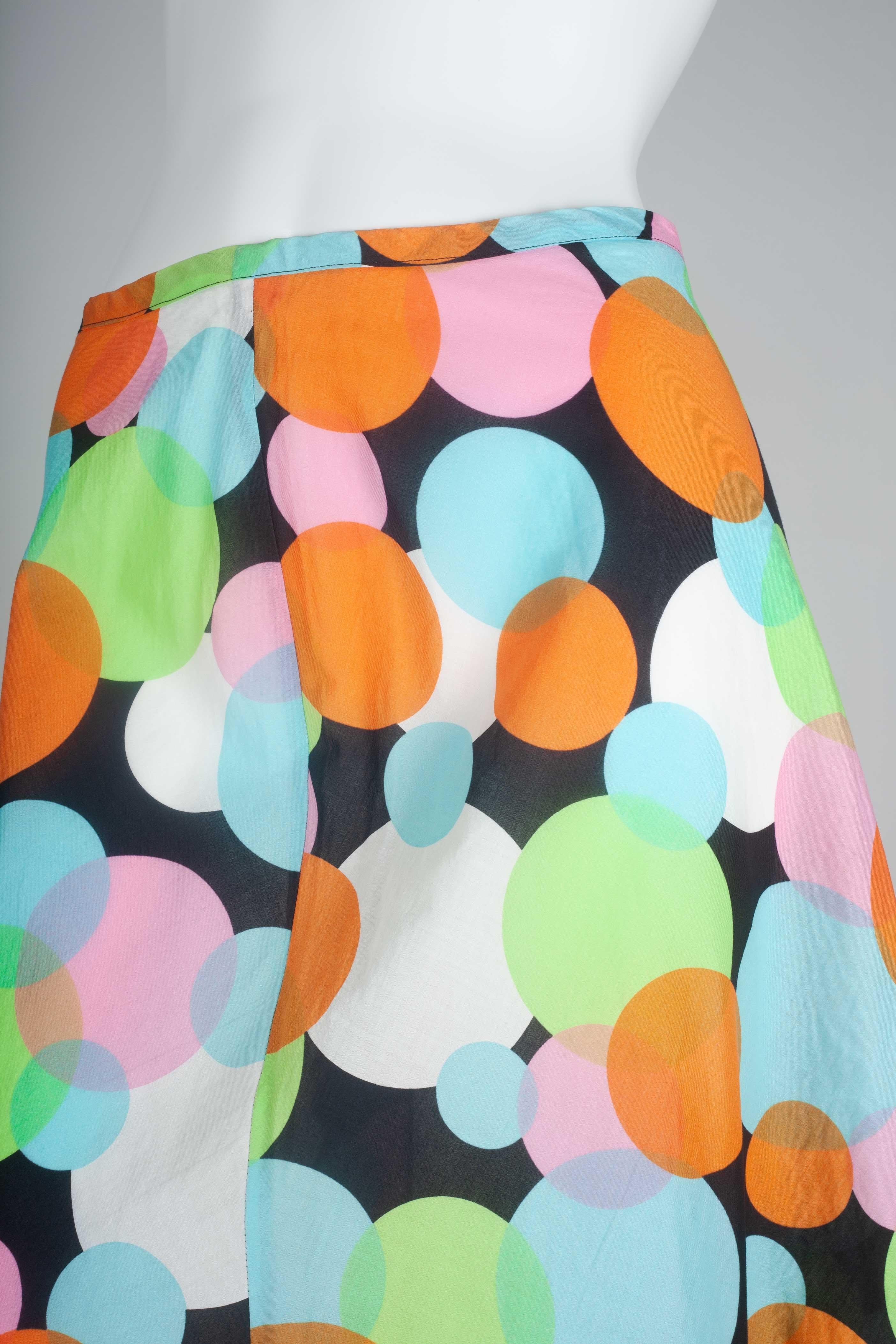 Women's or Men's Comme des Garçons Colorful Circle Skirt, 2003