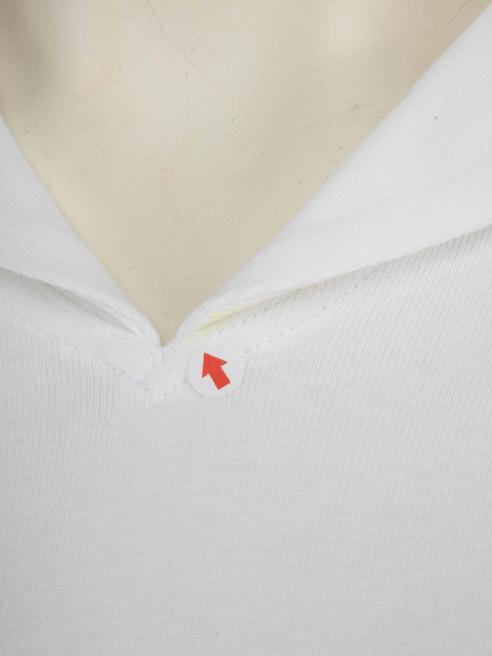 Women's Comme Des Garcons Comme Des Garcons GIRL White Sailor Collar Top Size M