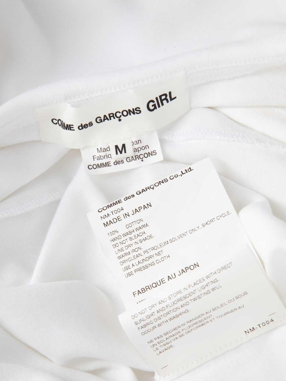 Comme Des Garcons Comme Des Garcons GIRL White Sailor Collar Top Size M 1