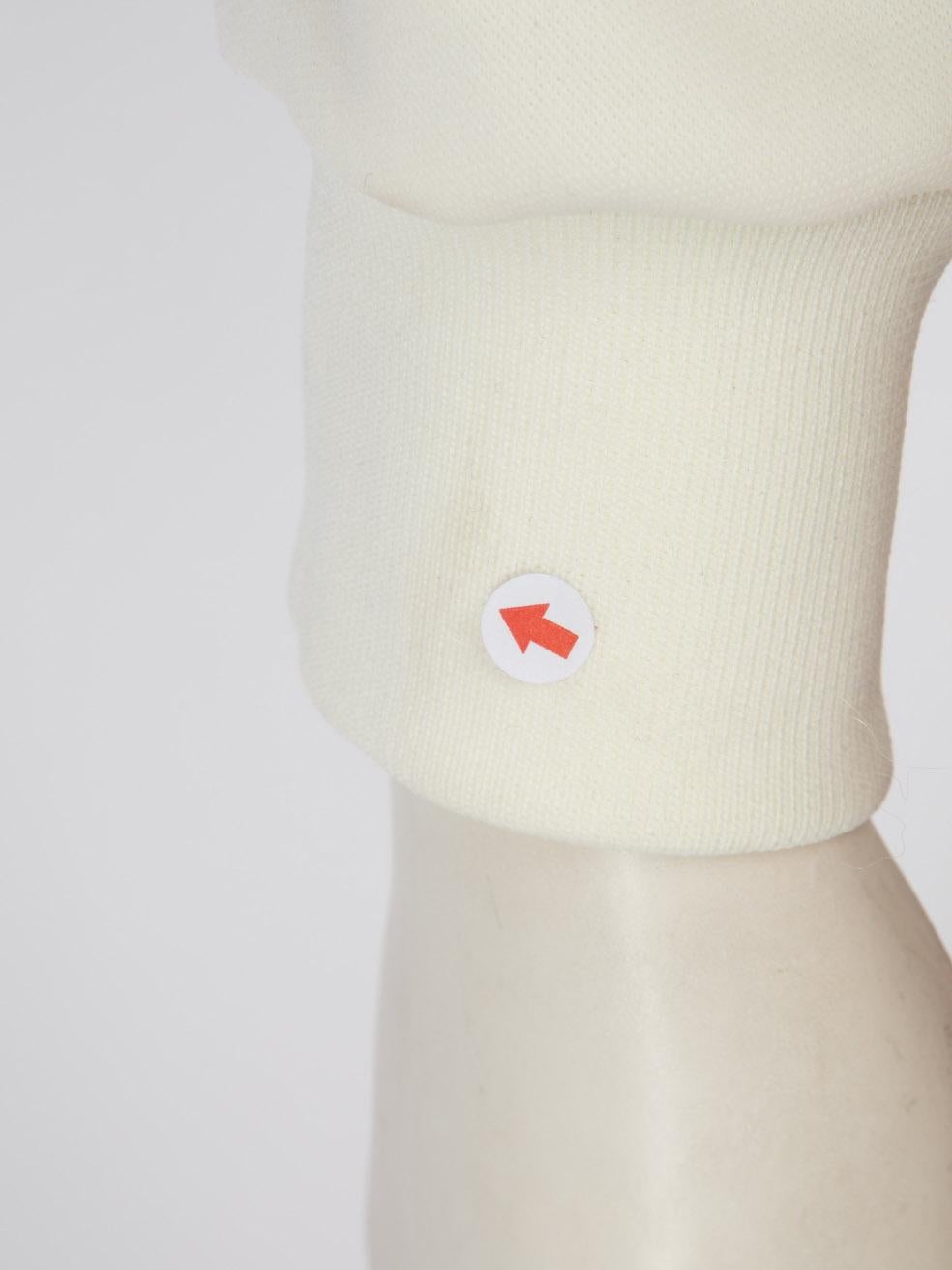 Comme Des Garcons Comme Des Garcons GIRL White Sailor Collar Zip Jacket Size M 1