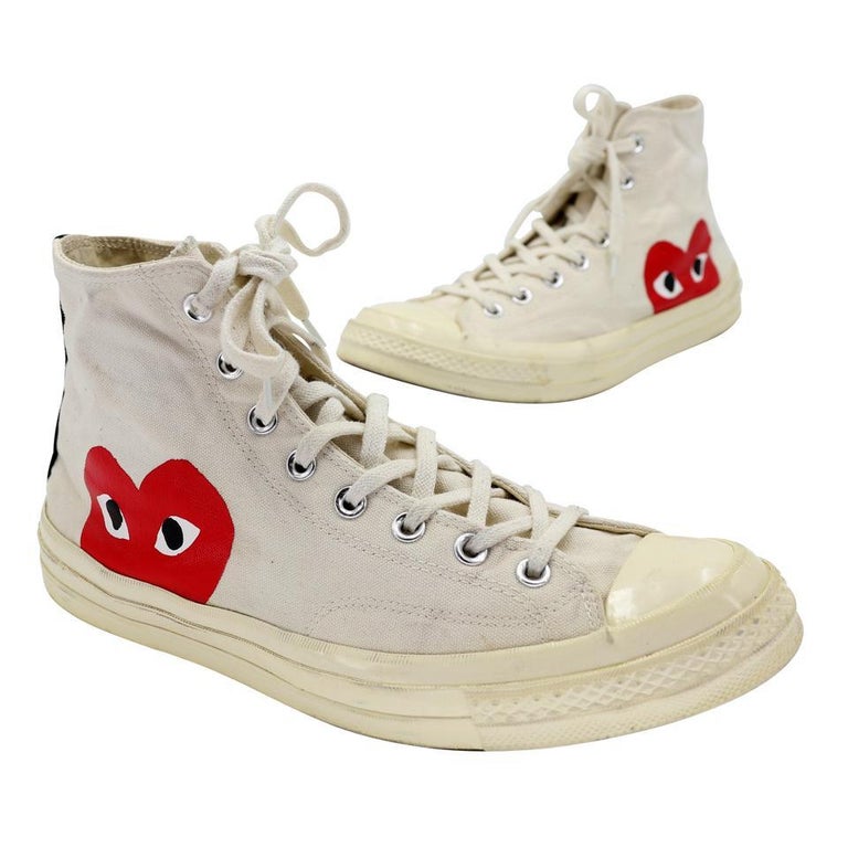 COMME des GARÇONS Converse 11 Canvas High-Top Canvas Sneakers CG-S0805P-0013  For Sale at 1stDibs