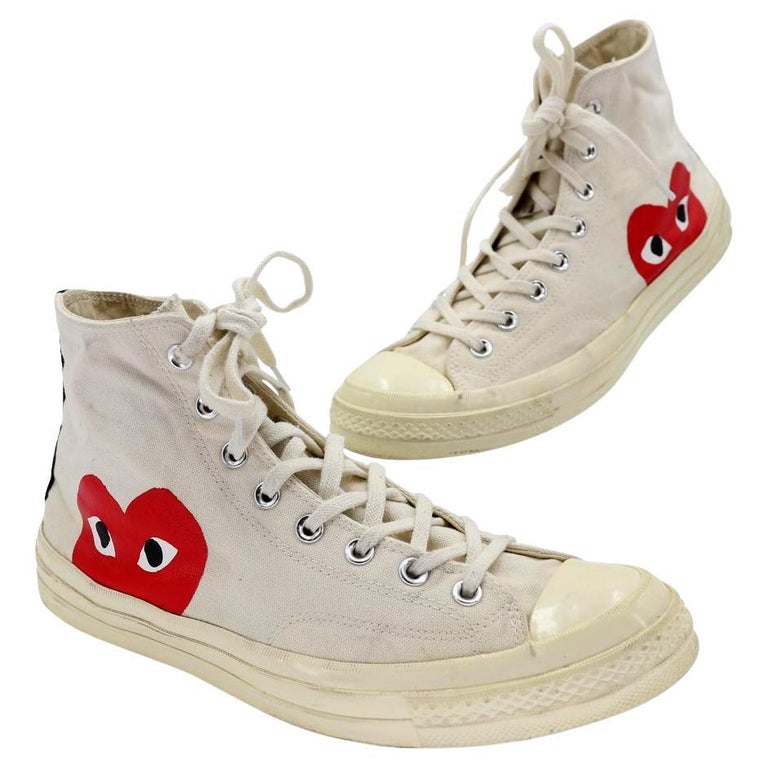 COMME des GARÇONS Converse 11 Canvas High-Top Canvas Sneakers  CG-S0805P-0013 For Sale at 1stDibs
