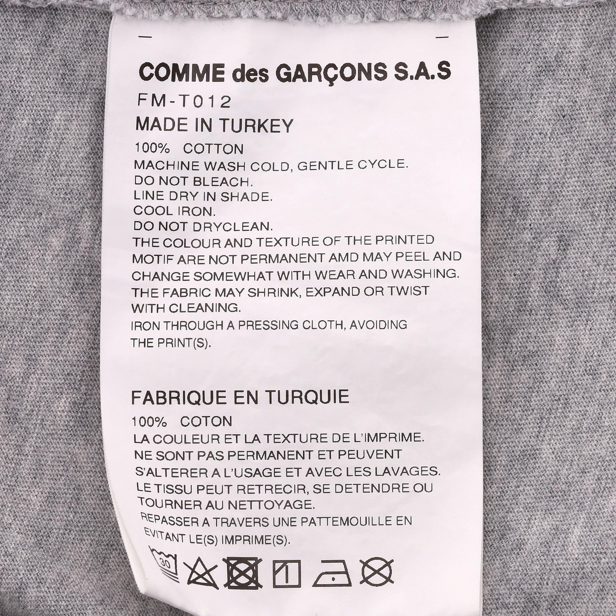 Comme Des Garcons Cotton T-Shirt For Sale 2