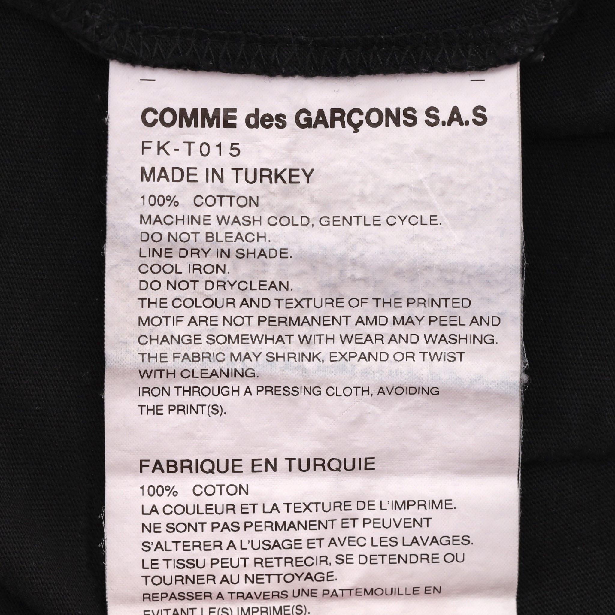 Comme Des Garcons Cotton T-Shirt For Sale 2