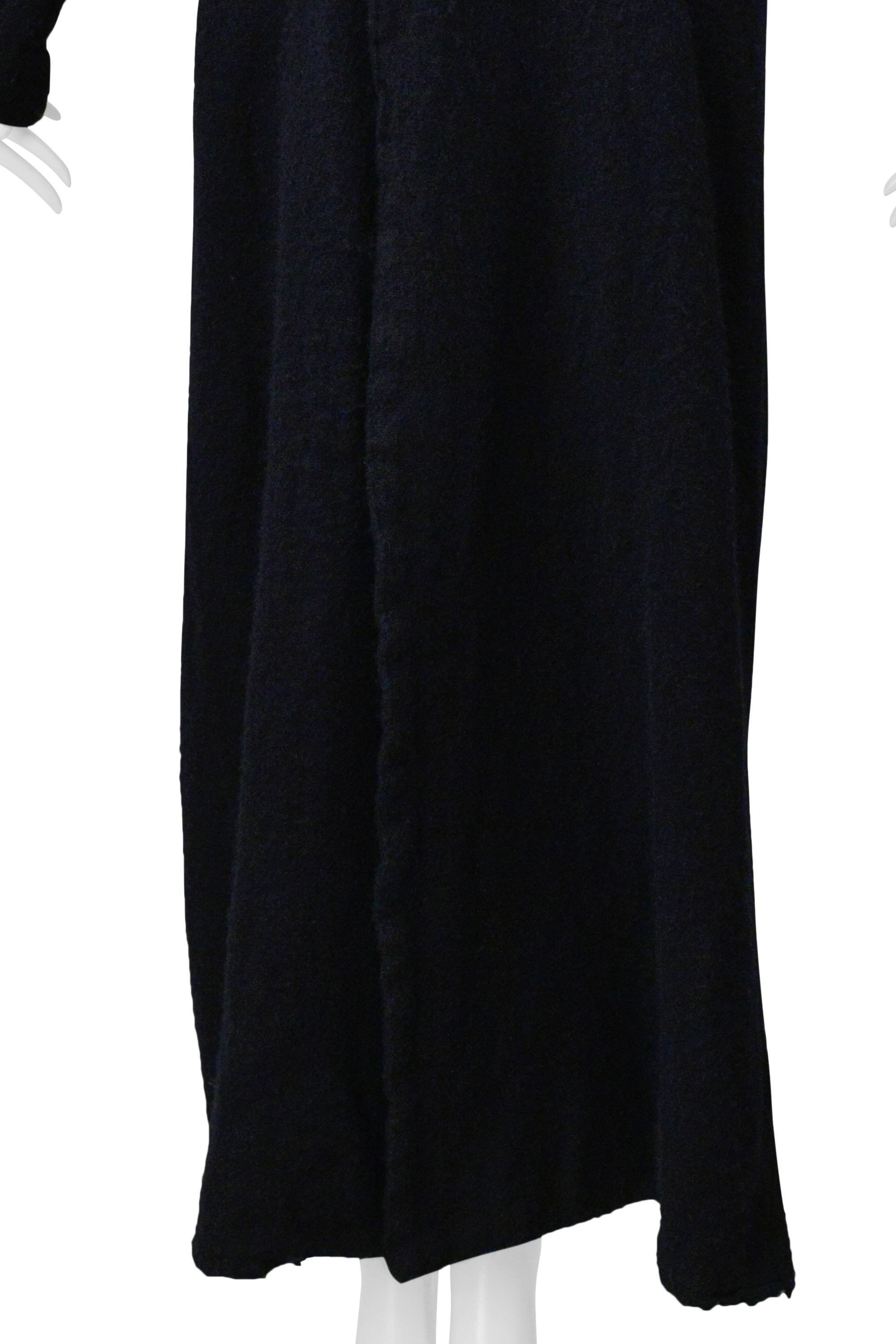 Comme Des Garcons Cappotto doppiopetto in lana blu scuro 1999-2000 in vendita 4