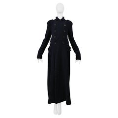 Comme Des Garcons Cappotto doppiopetto in lana blu scuro 1999-2000