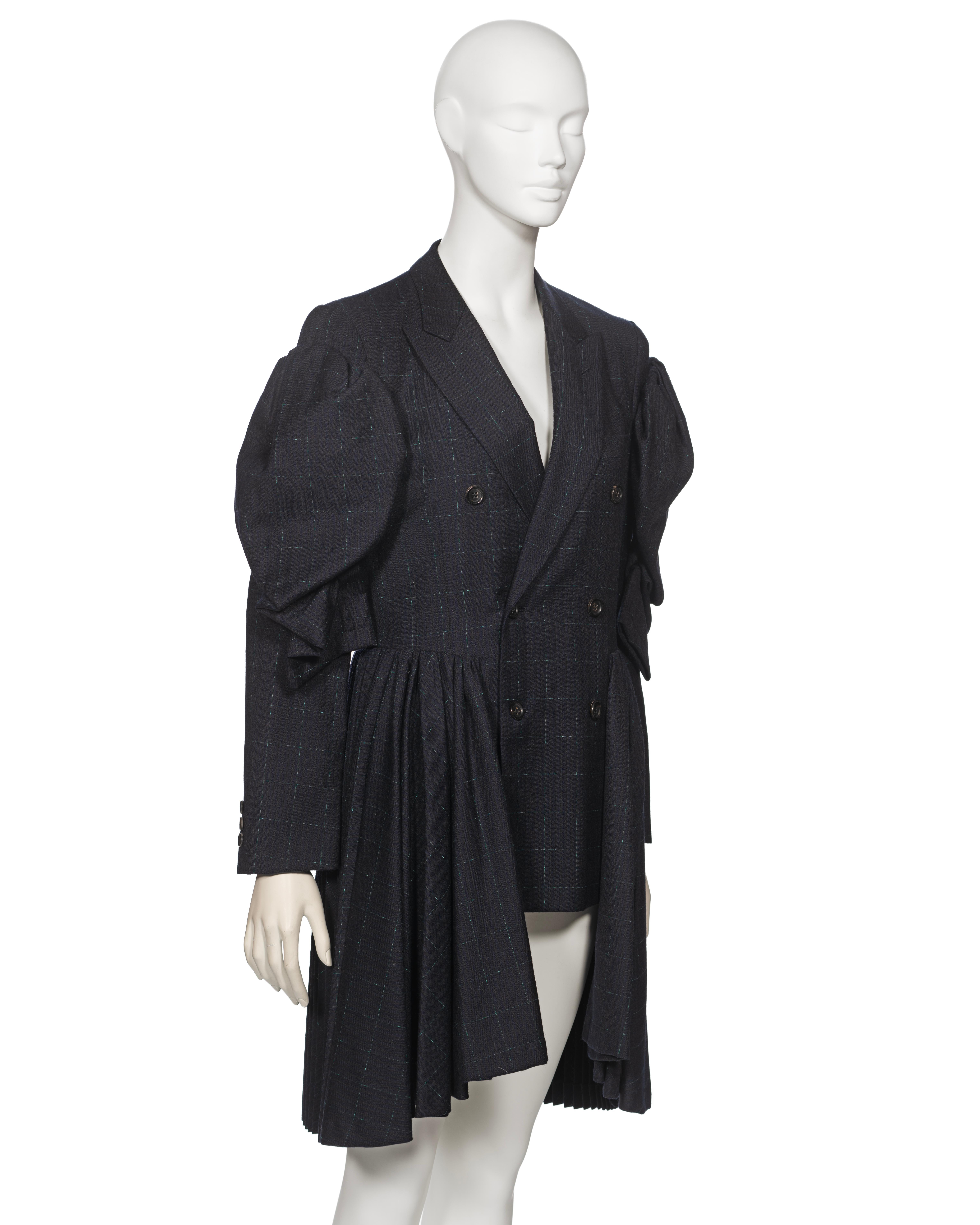 Comme des Garçons Deconstructed 4-Sleeve Jacket with Pleated Skirt, fw 2006  For Sale 7