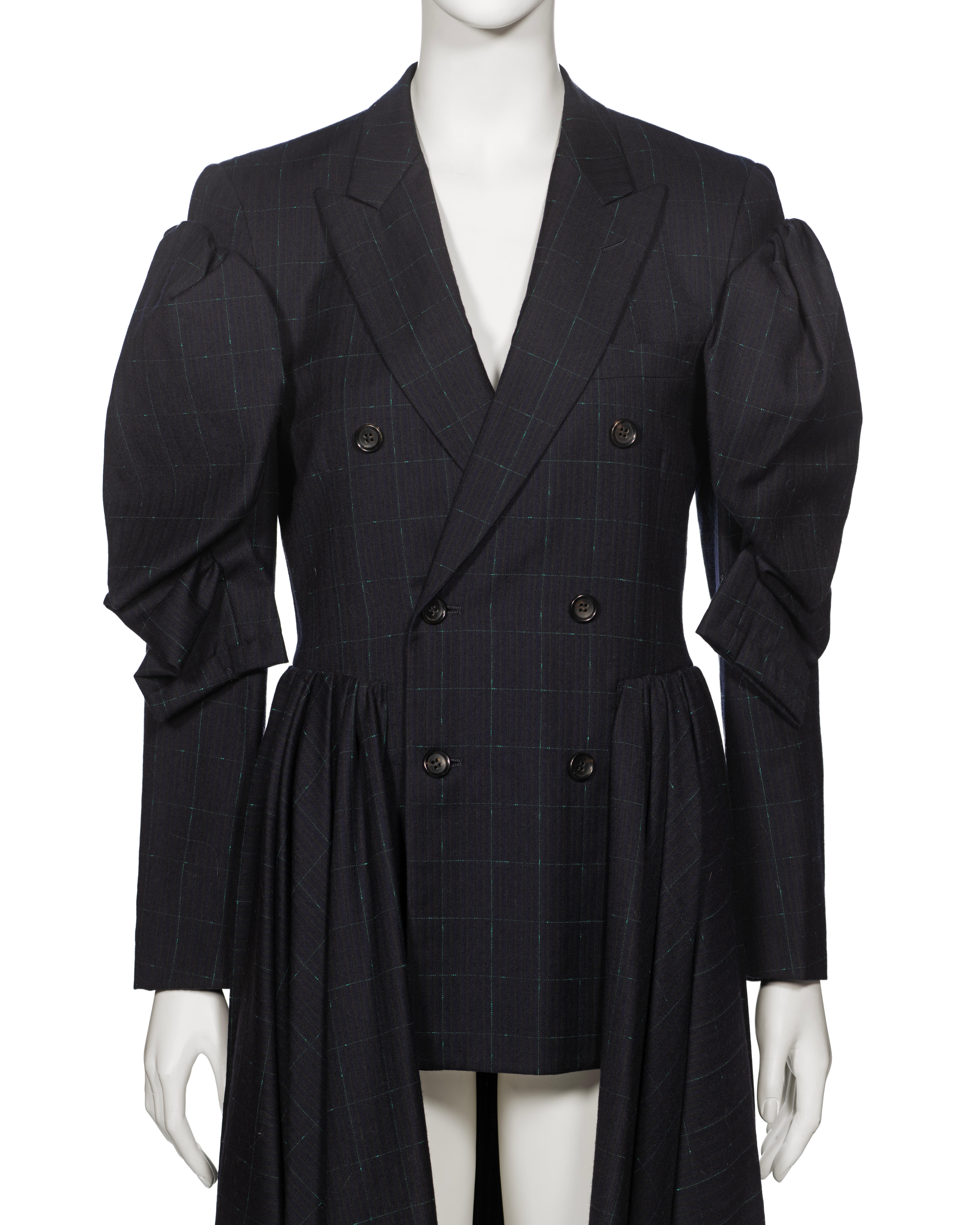 Comme des Garçons Deconstructed 4-Sleeve Jacket with Pleated Skirt, fw 2006 For Sale 1