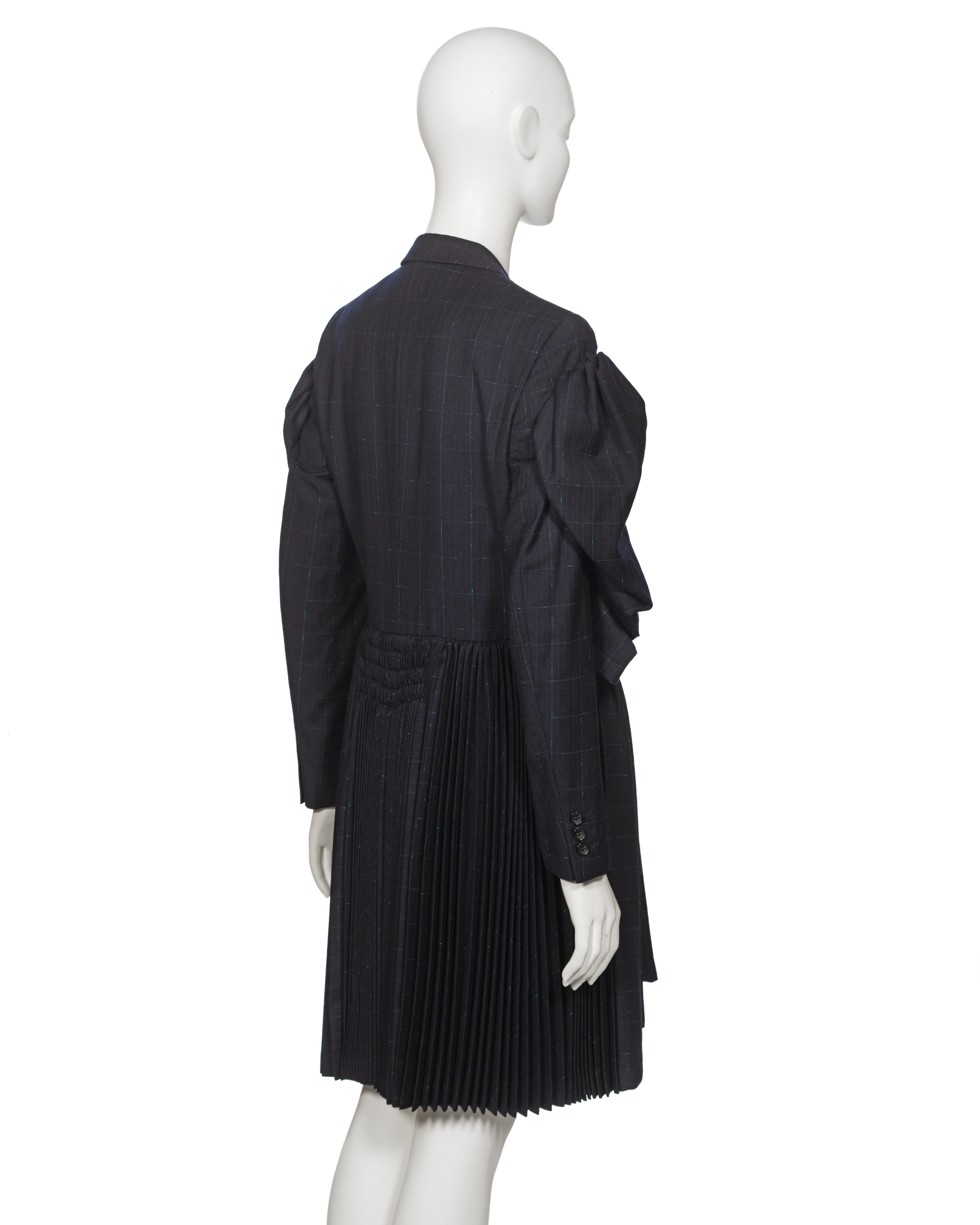 Comme des Garçons Deconstructed 4-Sleeve Jacket with Pleated Skirt, fw 2006  For Sale 4